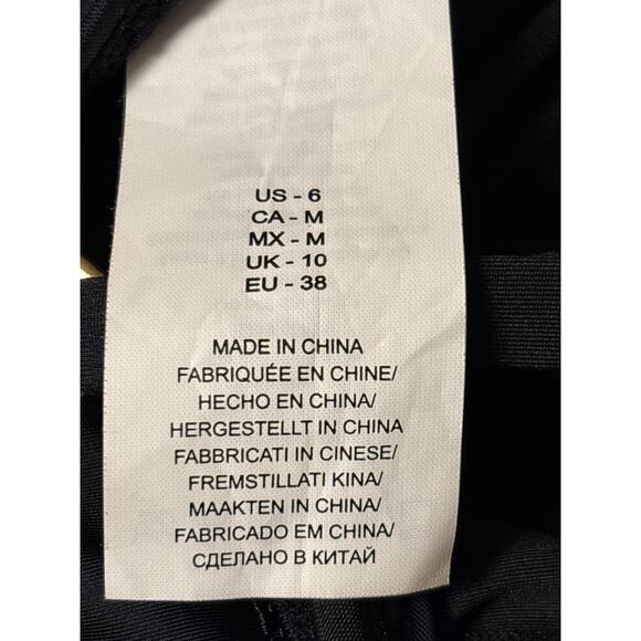 La Blanca Island Goddess Underwire Tankini Swimsuit Top Size 6 Black UPF 50+ - Picture 4 of 6